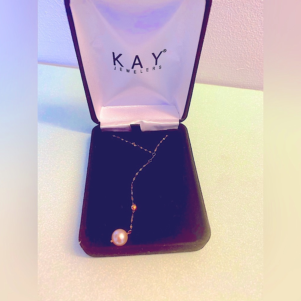 Rose Gold and Pearl Necklace. Gorgeous! Has never been worn.